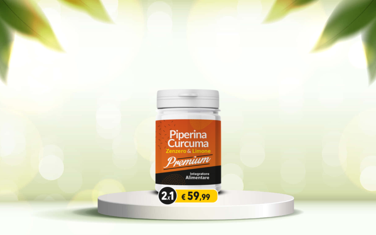 Scopri piperina e curcuma premium: detox naturale e intestino regolare subito