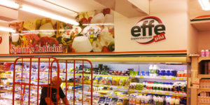 EFFE piu Supermercati ambientazione negozio