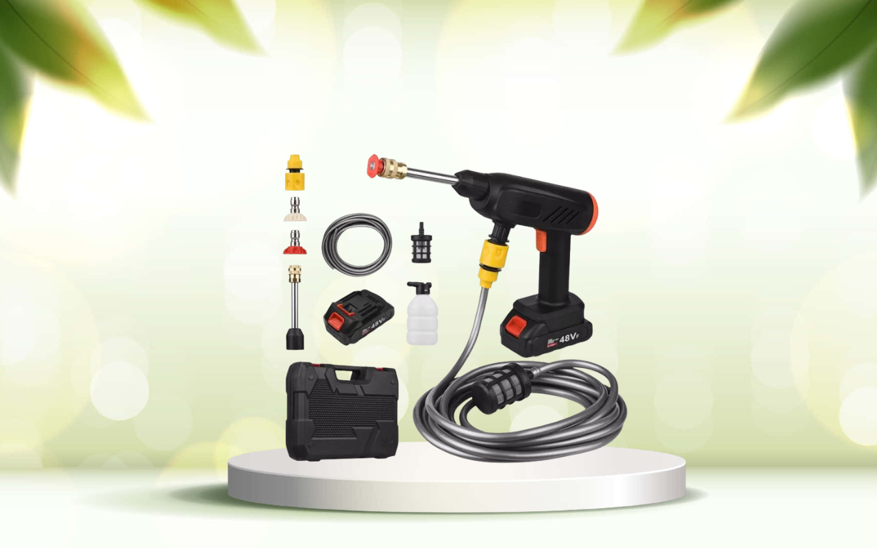 Scopri la pistola idropulitrice portatile per una pulizia professionale ovunque